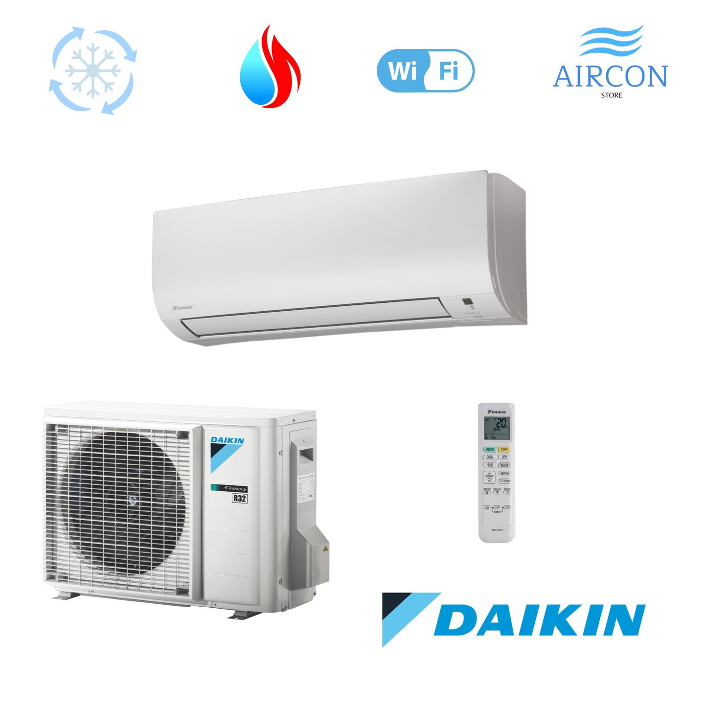 Daikin Comfora FTXP 25N9 / RXP 25N9 Wandgerät Klimaanlage R-32