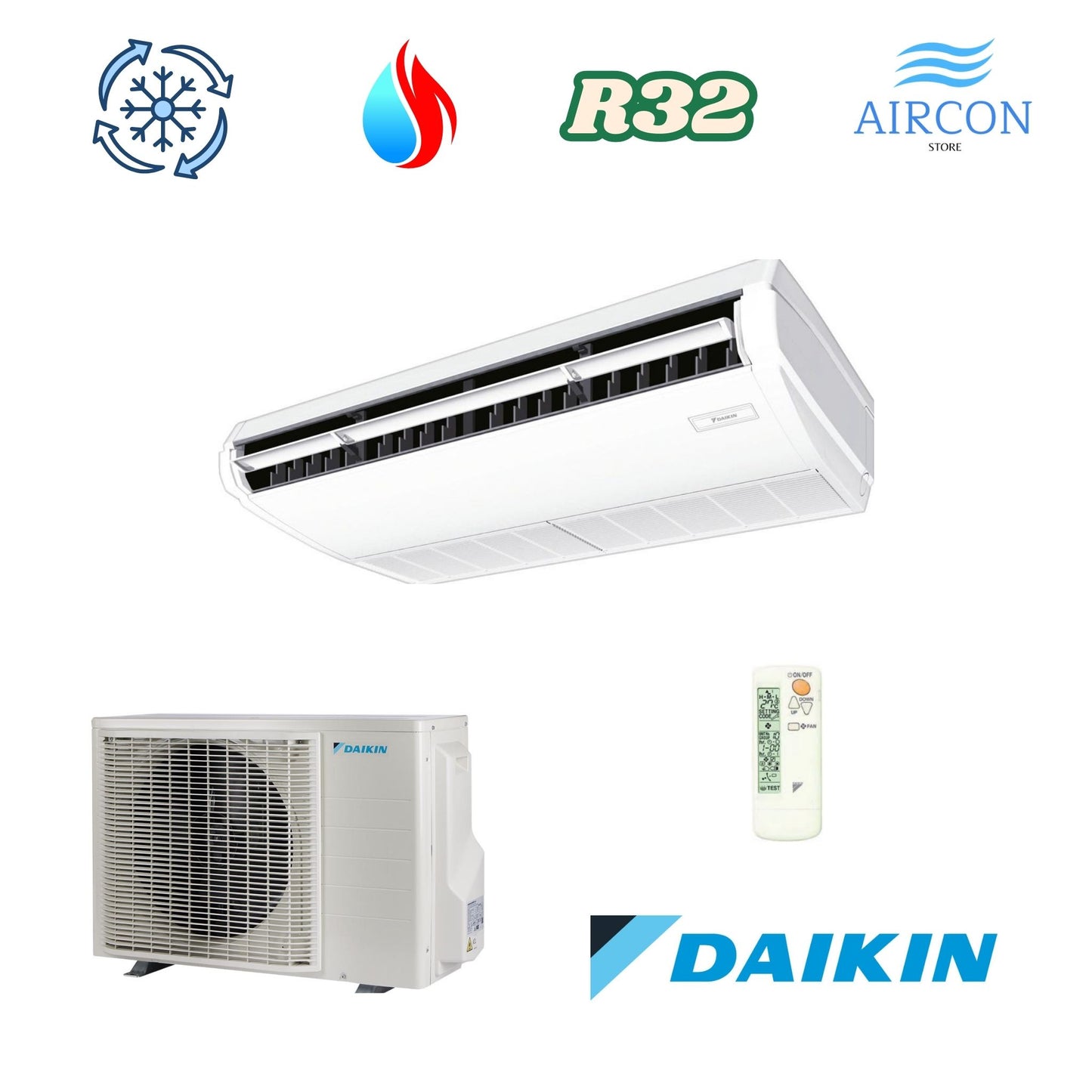 Daikin FHA 50A9 / RXM 50A Deckenunterbaugerät Klimaanlage R-32