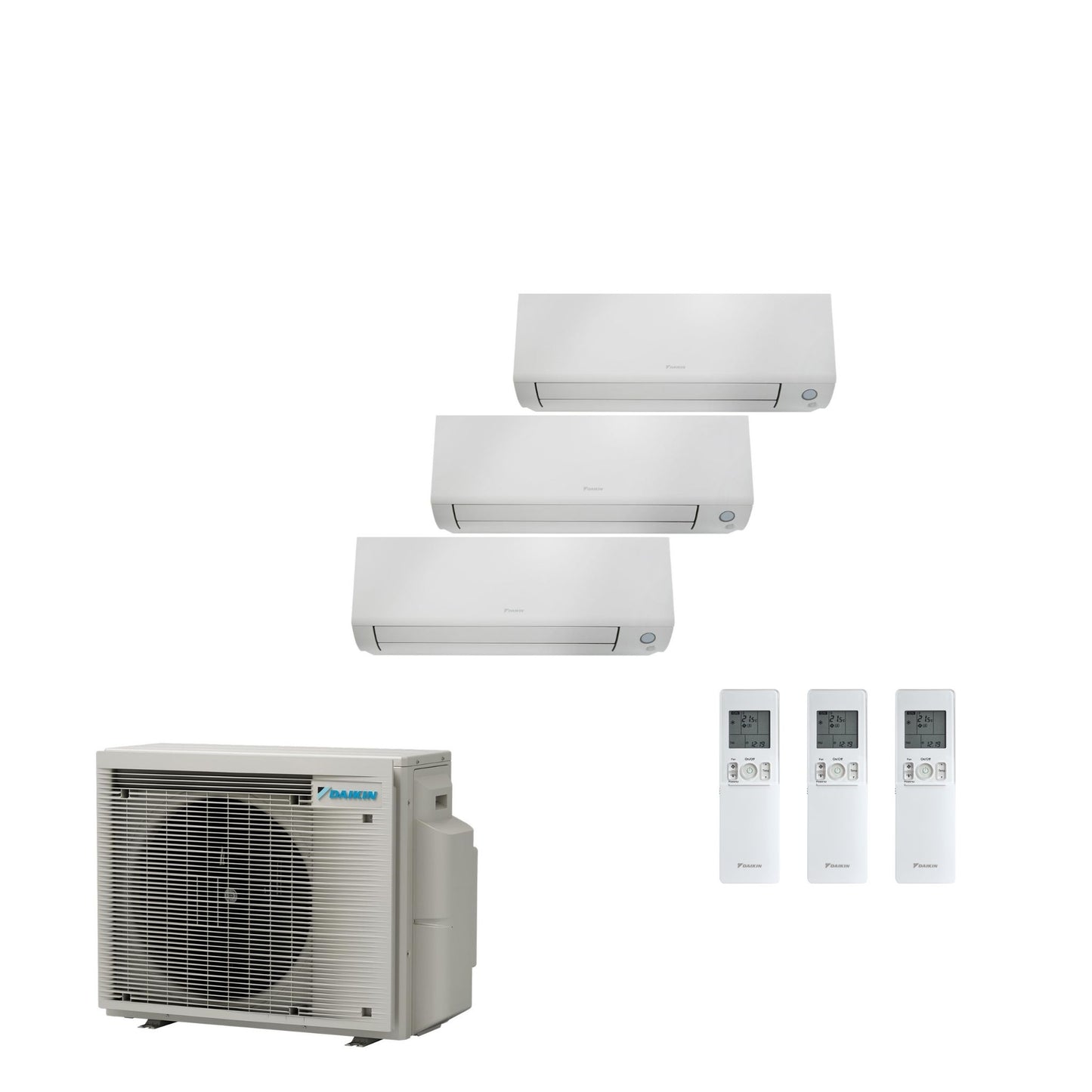 Daikin Perfera 1x FTXM 20A / 1x FTXM 25A / 1x FTXM 35A und 3MXM52A Multi-Split Klimaanlage
