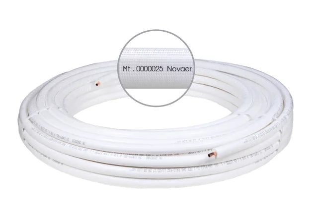 Kupferrohr vorisoliert Einzel 5/8" x1,0mm EN 12735-1 / Meterware ungebördelt