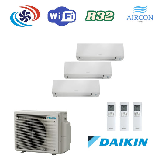 Daikin Perfera 1x FTXM 20A / 1x FTXM 25A / 1x FTXM 50A und 3MXM68A9 Multi-Split Klimaanlage