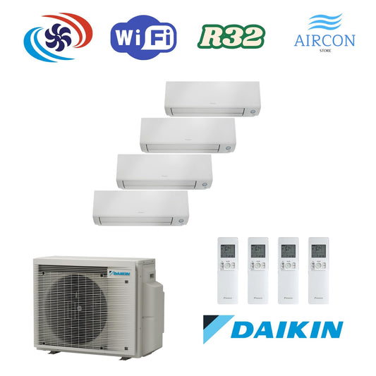 Daikin Perfera 1x FTXM 20A / 1x FTXM 25A / 1x FTXM 35A / 1x FTXM 50A und 4MXM80A9 Multi-Split Klimaanlage
