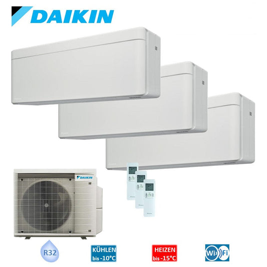 Daikin Stylish 3x FTXA 25 und 3MXM52A Multi-Split Klimaanlage