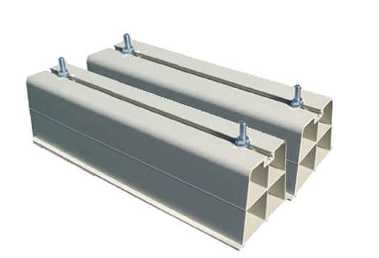 Tecnosystemi Bodenkonsolensatz 450mm Base 450 elfenbein mit 4 Schrauben