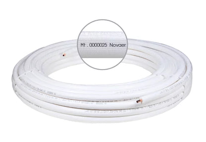 Kupferrohr vorisoliert Einzel 3/8"x0,8mm EN 12735-1 / Meterware ungebördelt