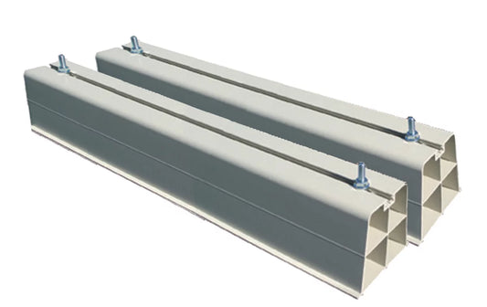 Tecnosystemi Bodenkonsolensatz 1000mm Base 1000 elfenbein mit 4 Schrauben